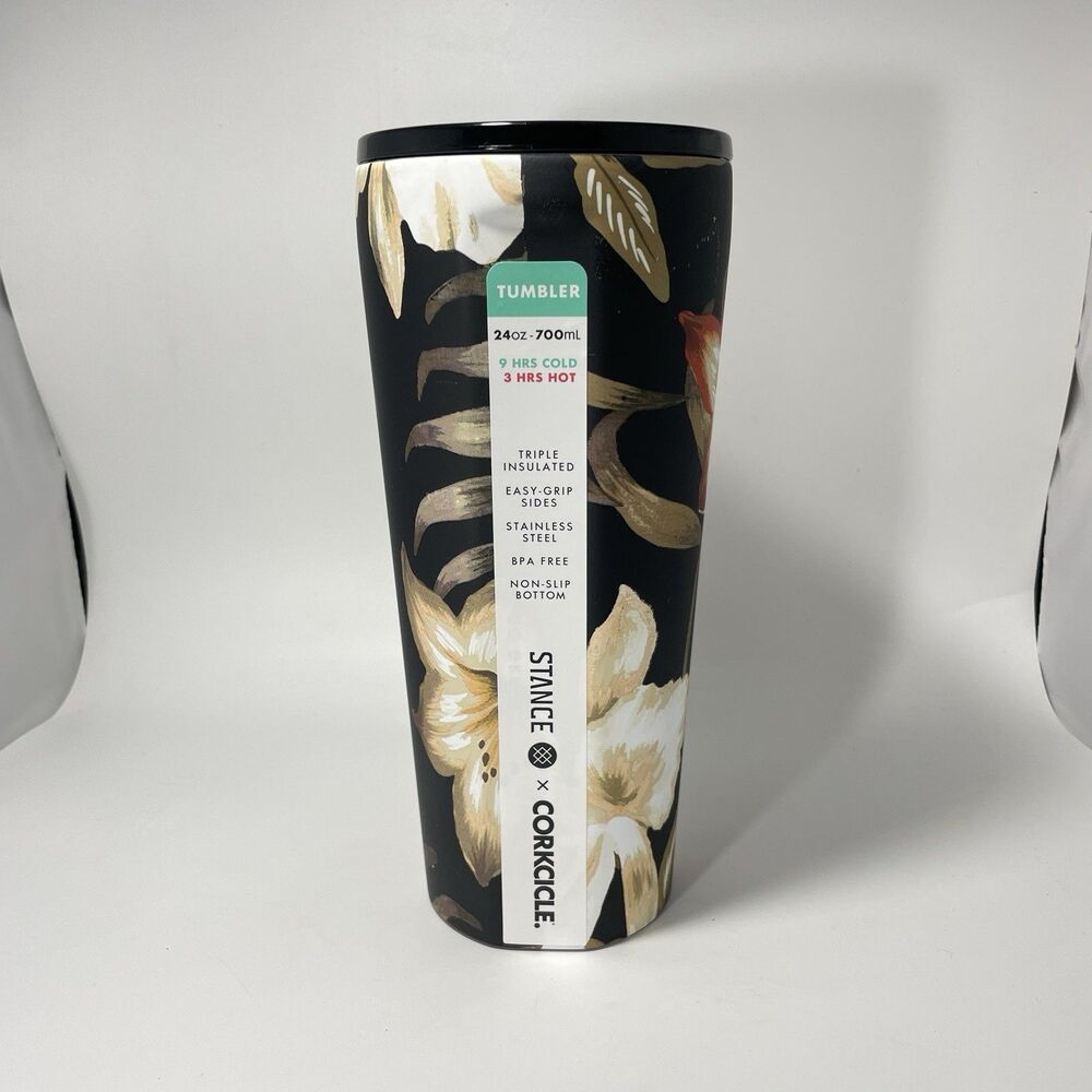 Corkcicle x Stance 24oz Tumbler – “Alika” Floral Design - Picture 2 of 8